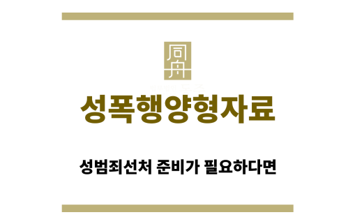 성폭행양형자료