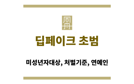 딥페이크 초범