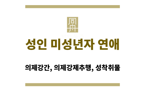 성인 미성년자 연애