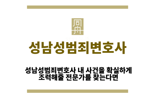 성남성범죄변호사