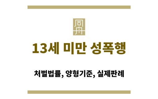 13세 미만 성폭행