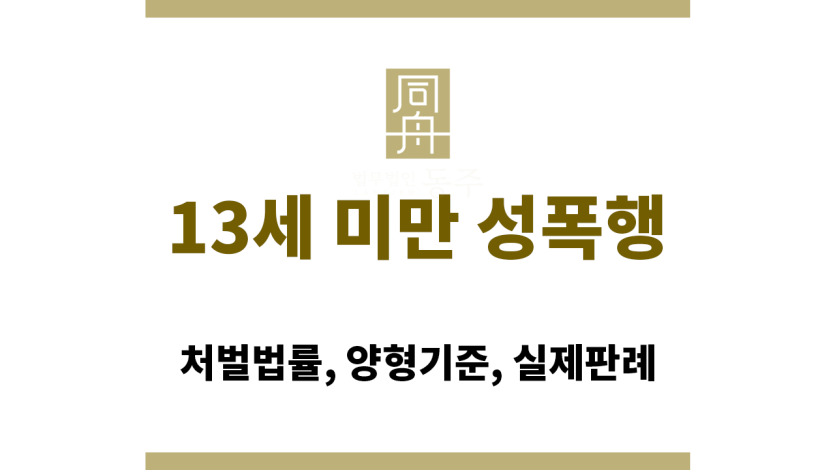 13세 미만 성폭행