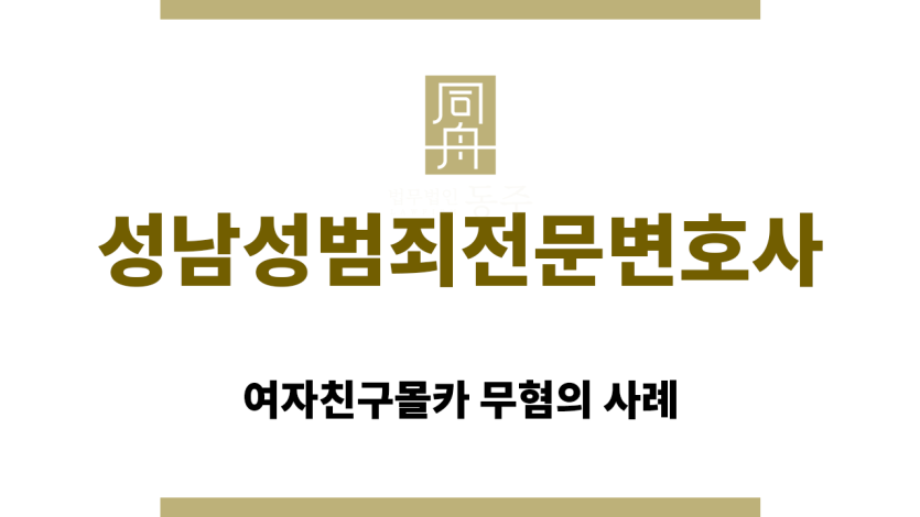 성남성범죄전문변호사