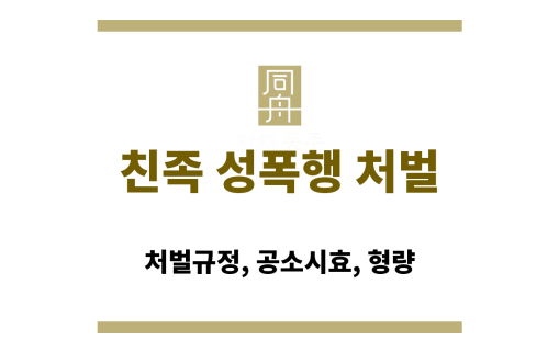 친족 성폭행 처벌
