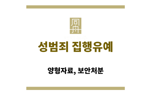 성범죄 집행유예: 양형자료, 보안처분