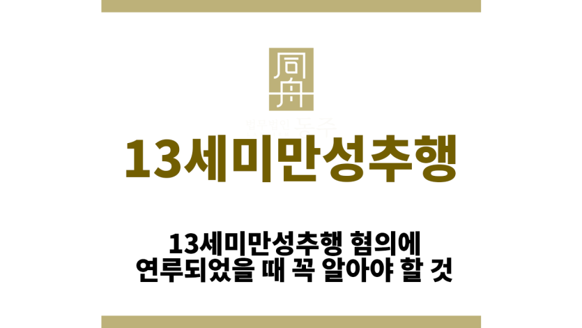 13세미만성추행