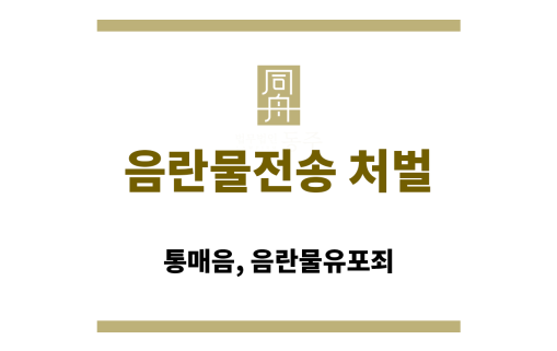 음란물전송 처벌