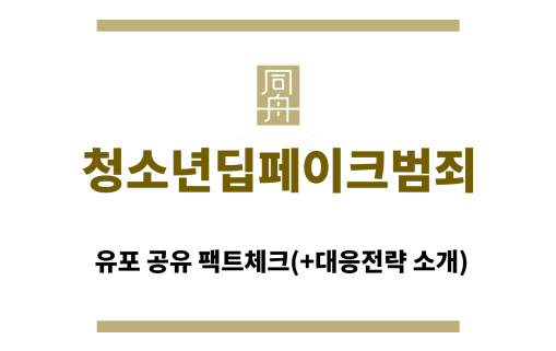 ＂청소년딥페이크범죄“