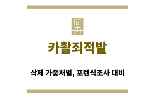 카촬죄적발