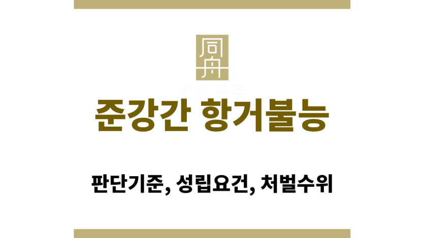 준강간 항거불능