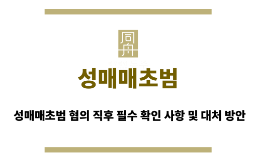 성매매초범