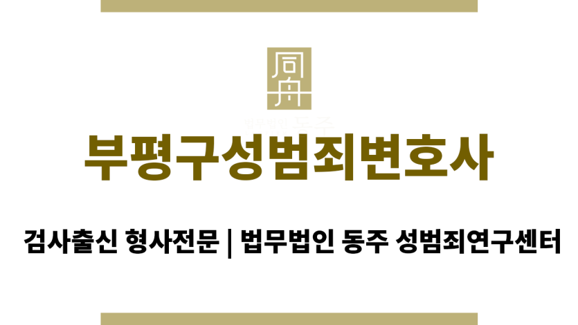 부평구성범죄변호사 의뢰인 입장에서의 법적 대처 방안 상세 안내