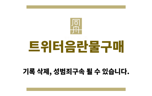 ＂트위터음란물구매“
