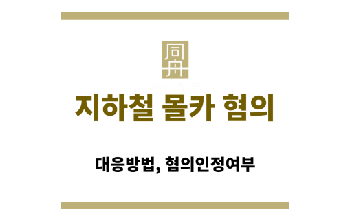 지하철 몰카 혐의 인정을 고민하며 자료를 검토하는 피의자