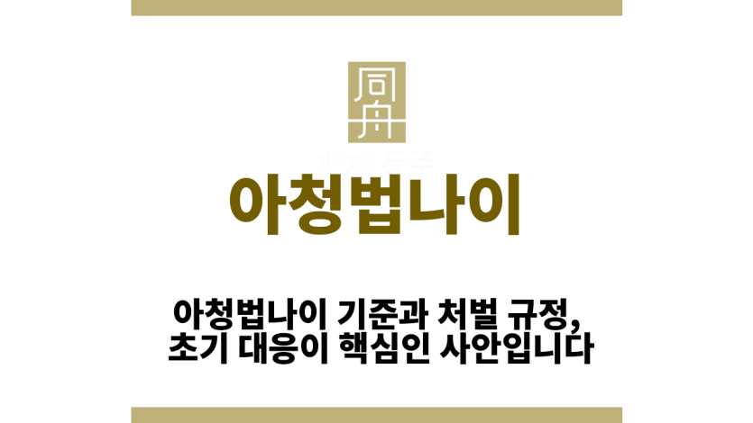 아청법나이