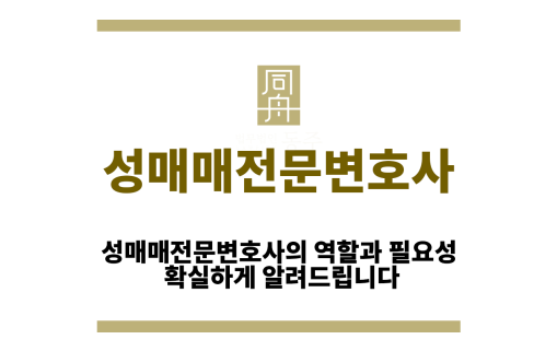 성매매전문변호사