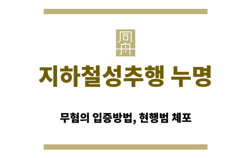지하철에서 억울하게 성추행 누명을 쓴 남성이 경찰에 의해 체포되는 순