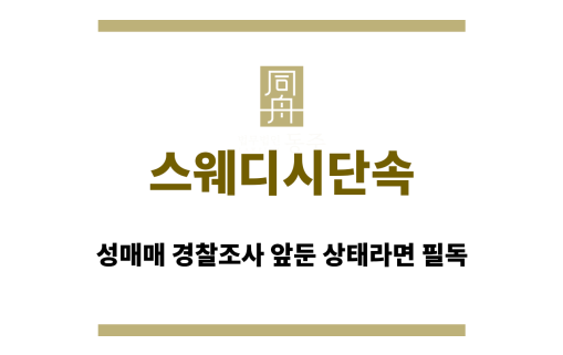 스웨디시단속