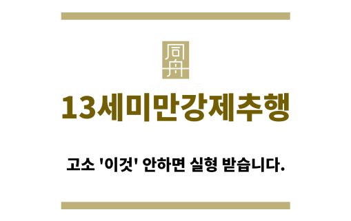 ＂13세미만강제추행“