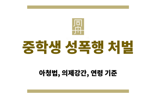 중학생과 성인 간의 성관계로 인한 경찰 조사 장면
