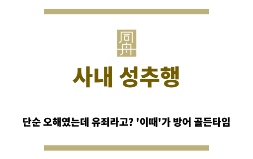 사내 성추행 혐의 경찰 조사 대응 방안