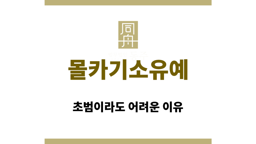 몰카기소유예