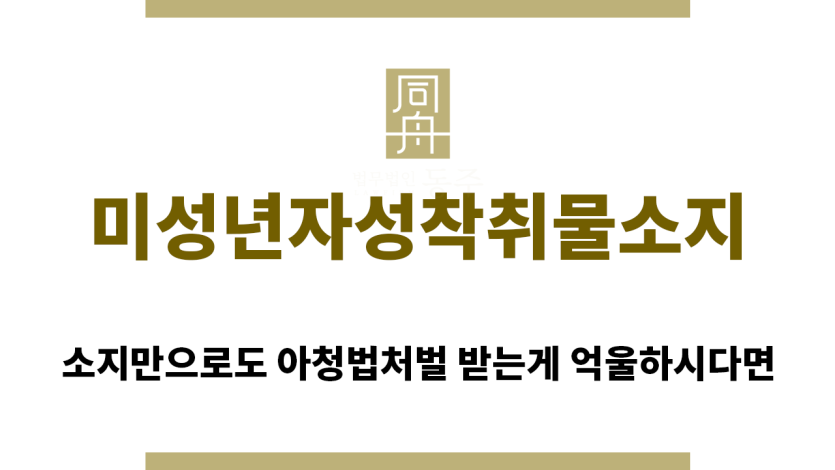 ＂미성년자성착취물소지“