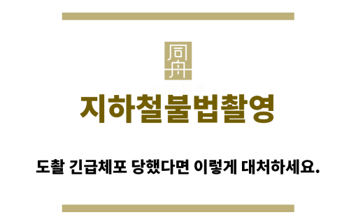＂지하철불법촬영“