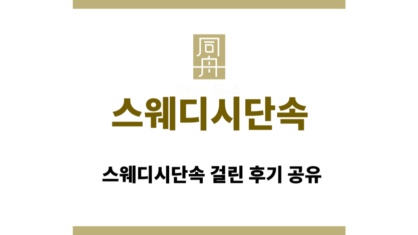 스웨디시단속