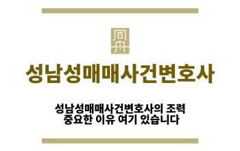 성남성매매사건변호사