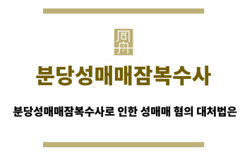 분당성매매잠복수사