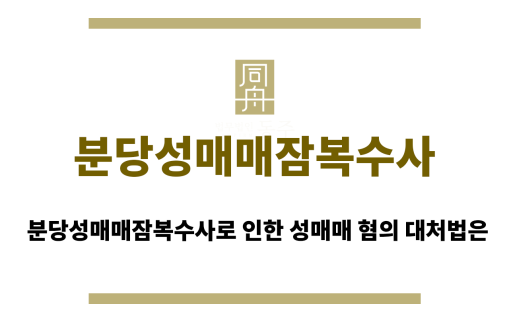 분당성매매잠복수사