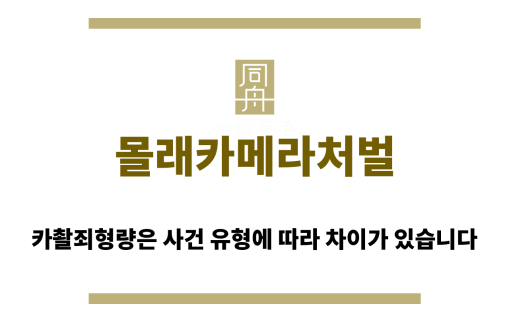 몰래카메라처벌