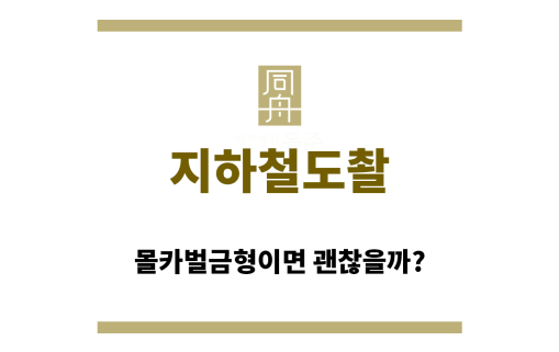 ＂지하철도촬“