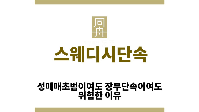 ＂스웨디시단속“